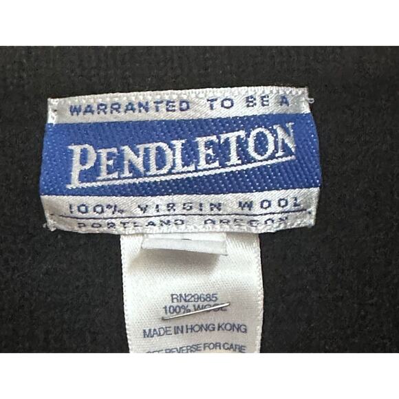 Vintage‎ Pendleton|Wool Cardigan|Button Up|Black|SZ L - Picture 2 of 9